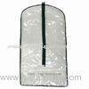 PVC clear plastic garment bags , home hanging personalized garment bags