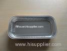 Rectangle Airline Aluminium Foil Tray with golden coated outside for daily