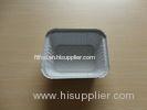Rectangle Aluminium Foil Containers With Lid For Food Storage white coated 450ML