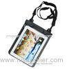 Transparent universal PC Ipad waterproof pouch case with touch responsive front