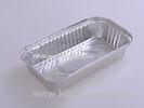 Flat Pack Aluminum foil containers Storage With Lid For Restaurant Food Baking