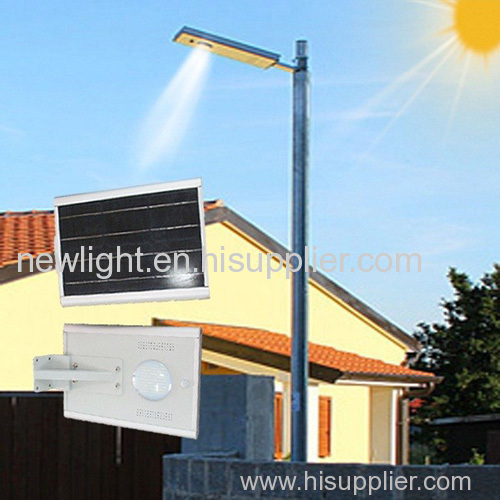 6W Integrated Solar LED Light with Motion Sensor for Street and Garden