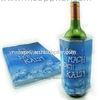 ECO friengdly plastic reusable wine bottle cooler with full color printing