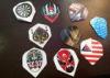 Professional Funny Pet Custom Dart Flights And Stems With Pattern CE ROHS