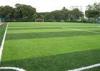 32mm Polyethylene Fibrillated Yarn Playground Artificial Grass For Soccer , 14700 Density