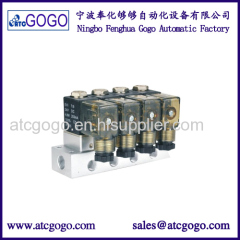 Rc1/4 port VU4-ACCUAIR 4 corner solenoid valve unit Air suspension valve block With E-level for Modified cars