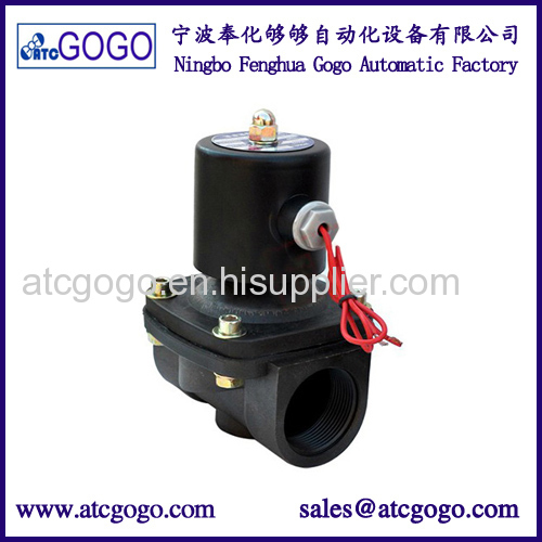 12v normally closed plastic boby solenoid valve low pressure for gas