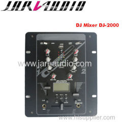 pro 2channel dj mixer with MP3