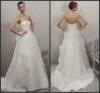 High End Ruffled Beaded Sequins Wedding Dress Beautiful Long Bridal Gowns