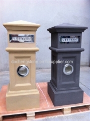 sandstone mailbox outdoor use