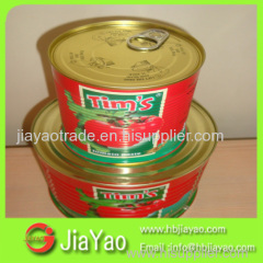canned food caned tomato paste