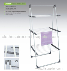 Powder Coating Laundry Steel Clothes Drying Rack Free Standing