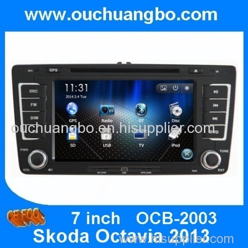 Ouchuangbo Auto Radio DVD Player for Skoda 2013 GPS Navigation iPod USB TV Stereo DVD System