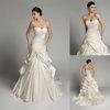 Modern Ruffles Court Train Sweetheart Wedding Gowns for Ladies , Girls , Bride