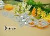 Handmade Silver Beaded Crystal Appliques For Wedding Dresses