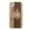 Camera Pattern Detachable Wood Cell Phone Cases Protective Cases for iPhone