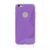 S line tpu soft jelly skin plastic mobile phone cases for iphone 6 case Purple