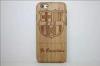 Barcelona Design Natural Bamboo Wood Cell Phone Case For Iphone 6 4.7 Inch