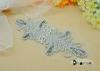 Sew on Crystal Rhinestone Bridal Sash Applique With Pearl For Wedding Dress