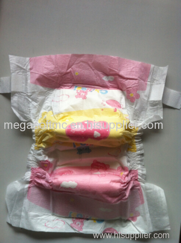 Baby diaper super absorbency with magic tapes