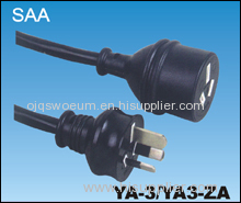 Australian SAA Male to Male Power Cord