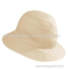 Ladies White Fisherman Round hat with Sweat-absorbent breathable