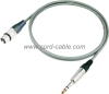 DMDF Series F XLR to Stereo Jack Microphone Cable
