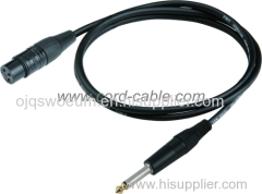 DMI Series F XLR to Mono Jack Microphone Cable