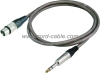 DMDF Series F XLR to Stereo Jack Microphone Cable