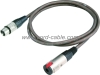 DME Series F XLR to Stereo Jack Socket Microphone Cable