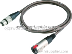 DME Series F XLR to Stereo Jack Socket Microphone Cable