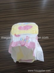 Baby diaper super absorbency with magic tapes