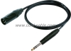 DMI Series M XLR to Stereo Jack Microphone Cable