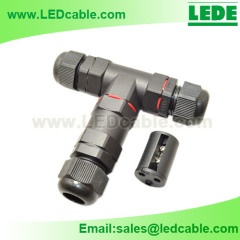 IP68 Waterproof Electrical Circular Cable Butt Splice T Connector