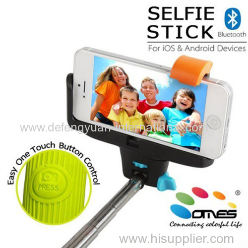 unique design wireless remote selfie stick