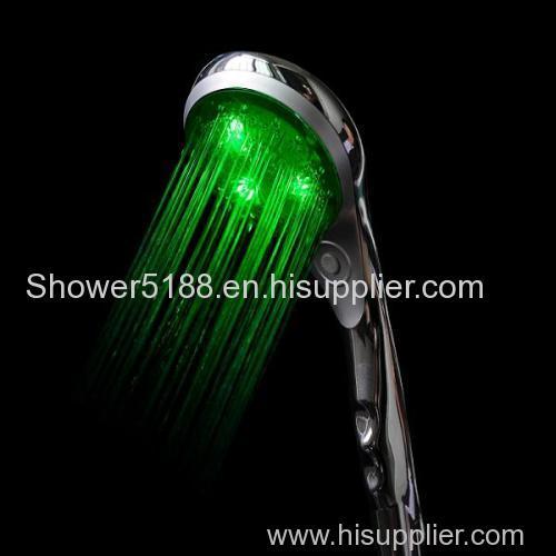 head shower with led color light