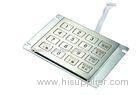 20 Keys Wired Ps / Rs232 Stainless Steel Keyboard , 20 Button Keypad