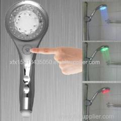 New Temperature Control RGB Color Changing LED shower head