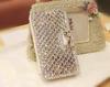 Luxury Bling Diamond Bowknot Leather Mobile Phone Cases For Samsung Galaxy S2