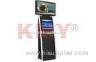 Wi-Fi 19'' Dual Touch Screen Information Kiosk For Shopping Mall With A4 Printer