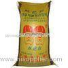 Recycled PP Woven Sacks Animal Feed Bags with Silk Screen , Heat Transfer Printing