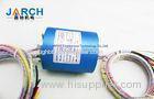 Aluminium 300RPM Electrical Contacts Of Through Bore Slip Ring 2 ~ 36 Circuits ID25.4mm