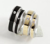 Stainless steel classic style wedding rings lover rings