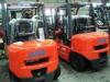 Solid Tyre 3 T Gasoline Forklift Truck With Nissan Engine For Storage Yard CPQD30H