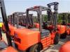 Big Four Wheel 1 Ton Gasoline Forklift Truck For Moving Cargo Fully Enclosed