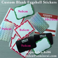 Professional Eggshell Paper Manufacturer Custom Blank Eggshell Stickers
