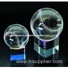 crystal glass baseball for sport souvenirs