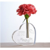 crystal glass flower vase