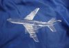 crystal glass airplane model