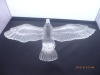 crystal glass eagle figurine